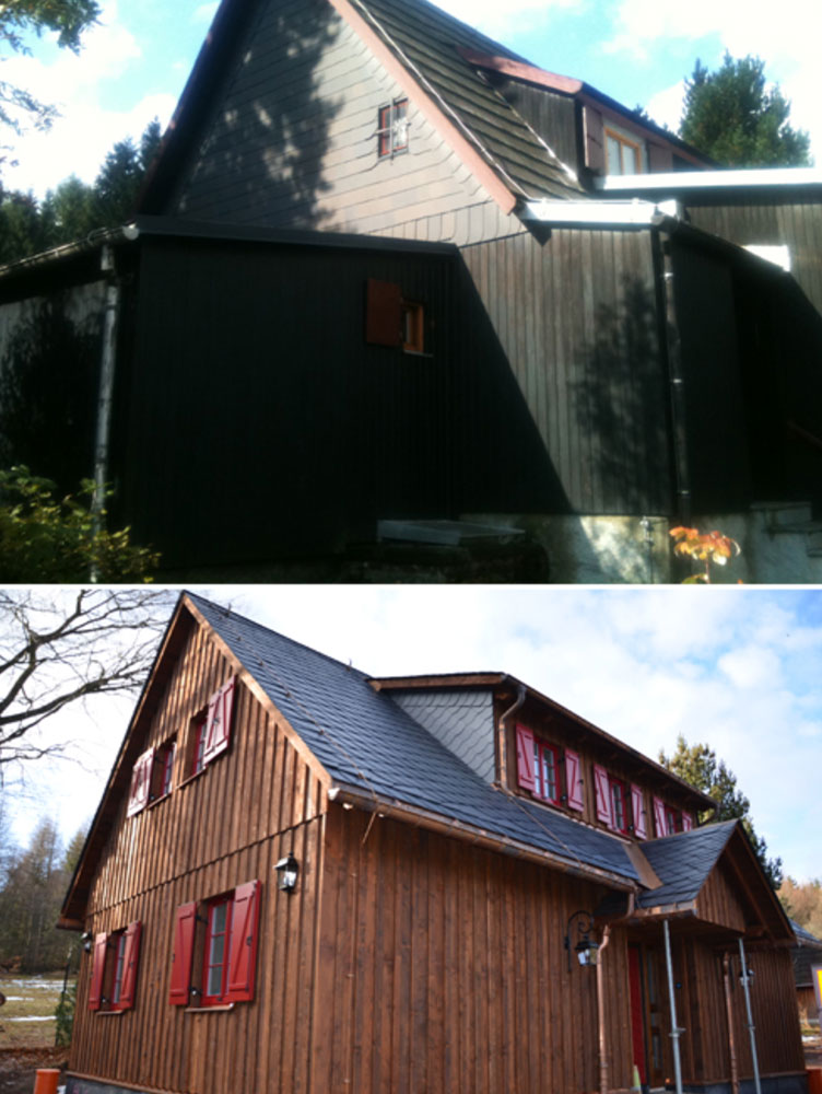 Ferienhaus neu errichtet